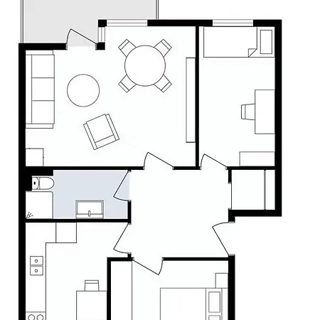In Beautiful 2br Sea View - Balcony 卑爾根